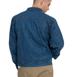 Chaqueta Flannel Lined Denim Para Hombre Color Azul-3