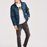 Chaqueta Bonded Medium Weight Hombre Color Azul-1