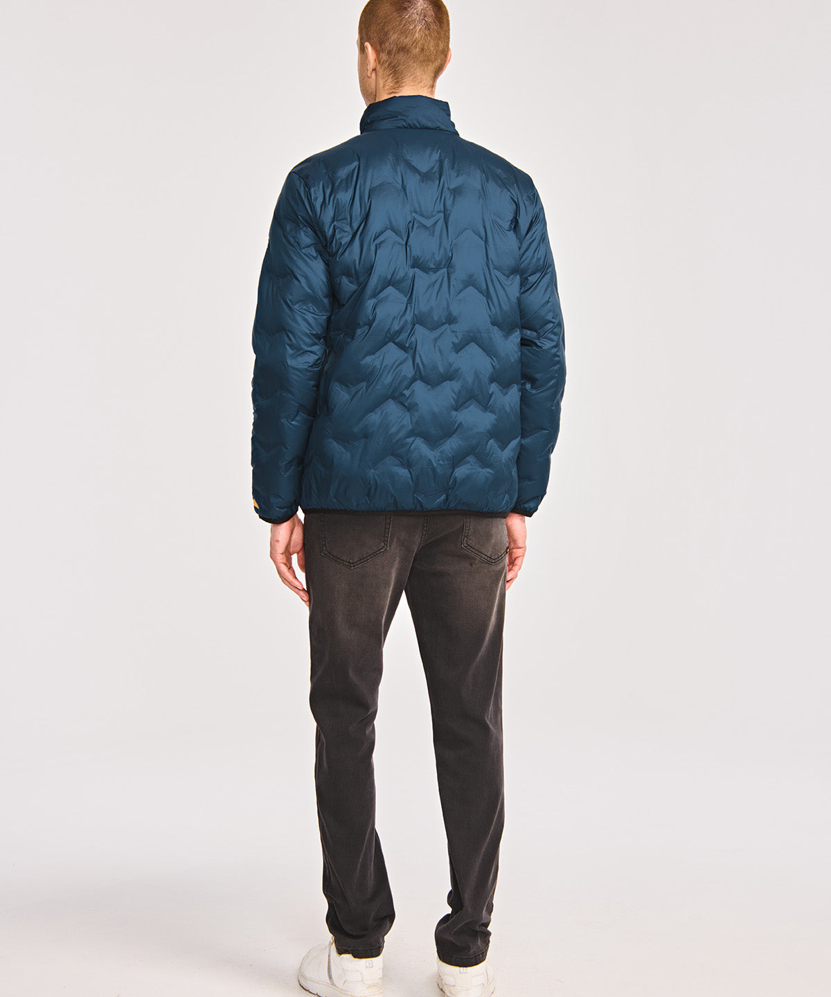 Chaqueta Bonded Medium Weight Hombre Color Azul-4