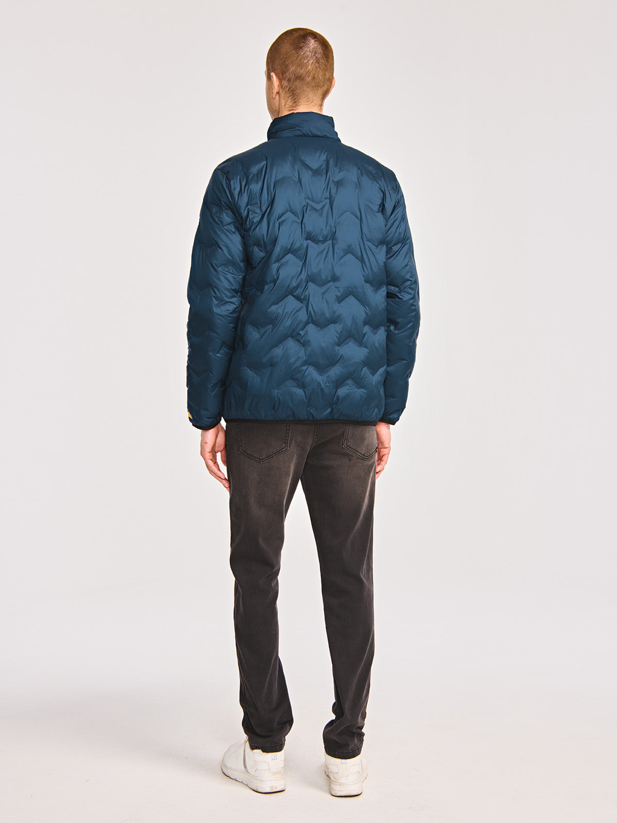 Chaqueta Bonded Medium Weight Hombre Color Azul-4