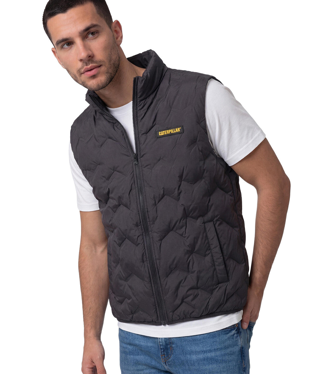 Chaleco Bonded Medium Weight Hombre Color Negro-1