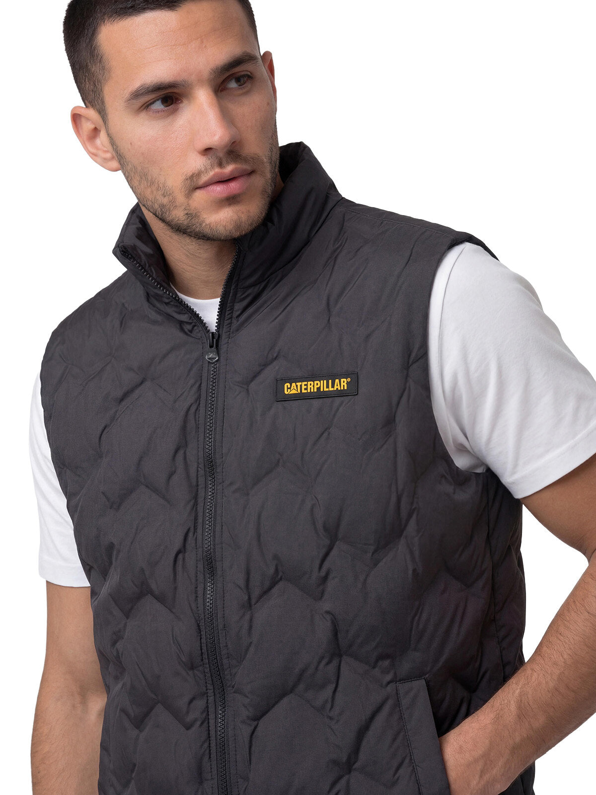Chaleco Bonded Medium Weight Hombre Color Negro-4