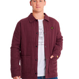 Chaqueta Quilted Flannel Snap Para Hombre Color Morado-1