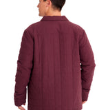 Chaqueta Quilted Flannel Snap Para Hombre Color Morado-3