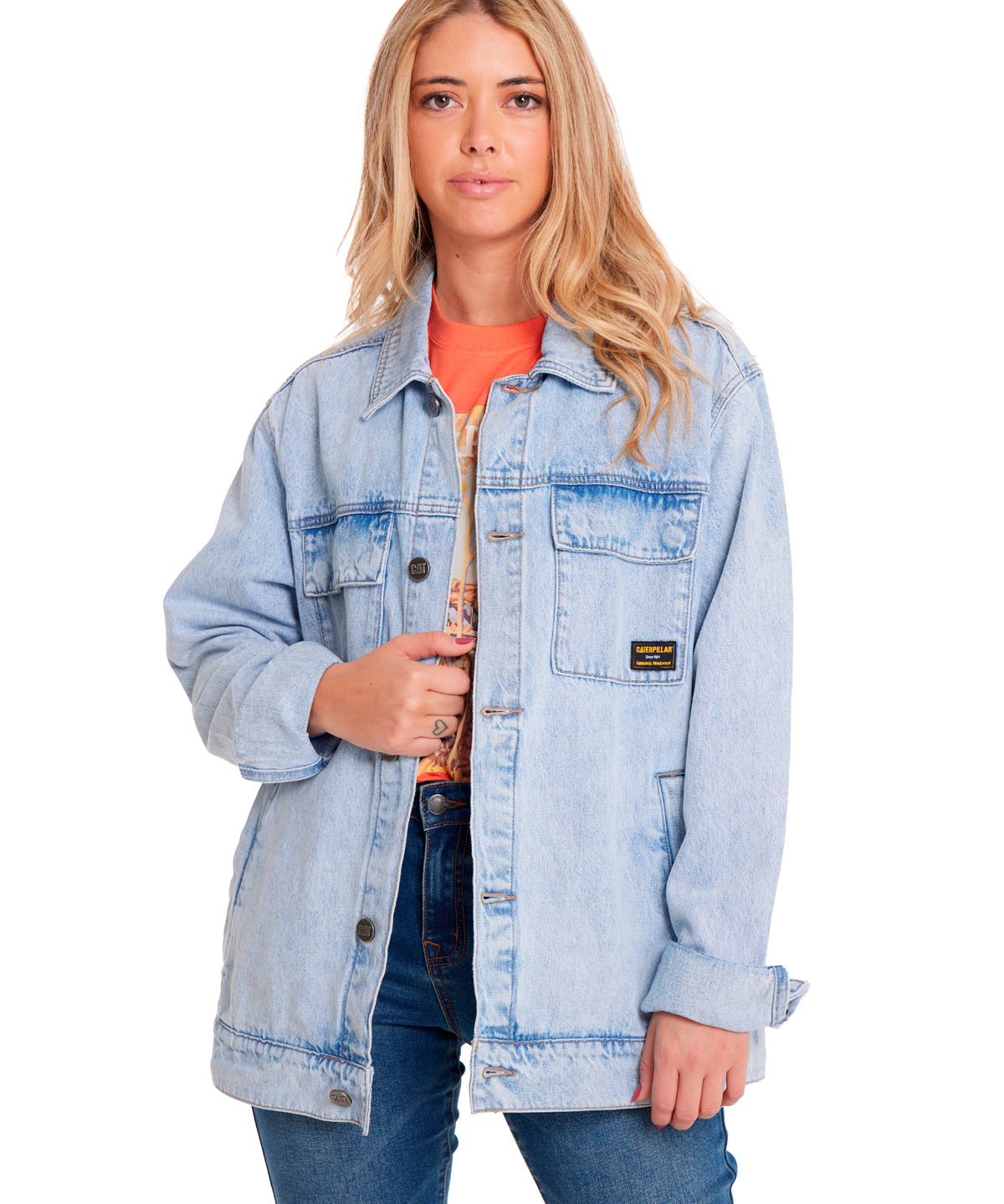 Chaqueta Denim Work  Unisex Color Azul-4