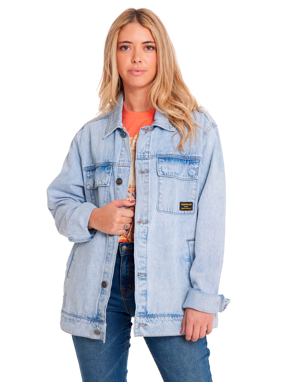 Chaqueta Denim Work  Unisex Color Azul-4