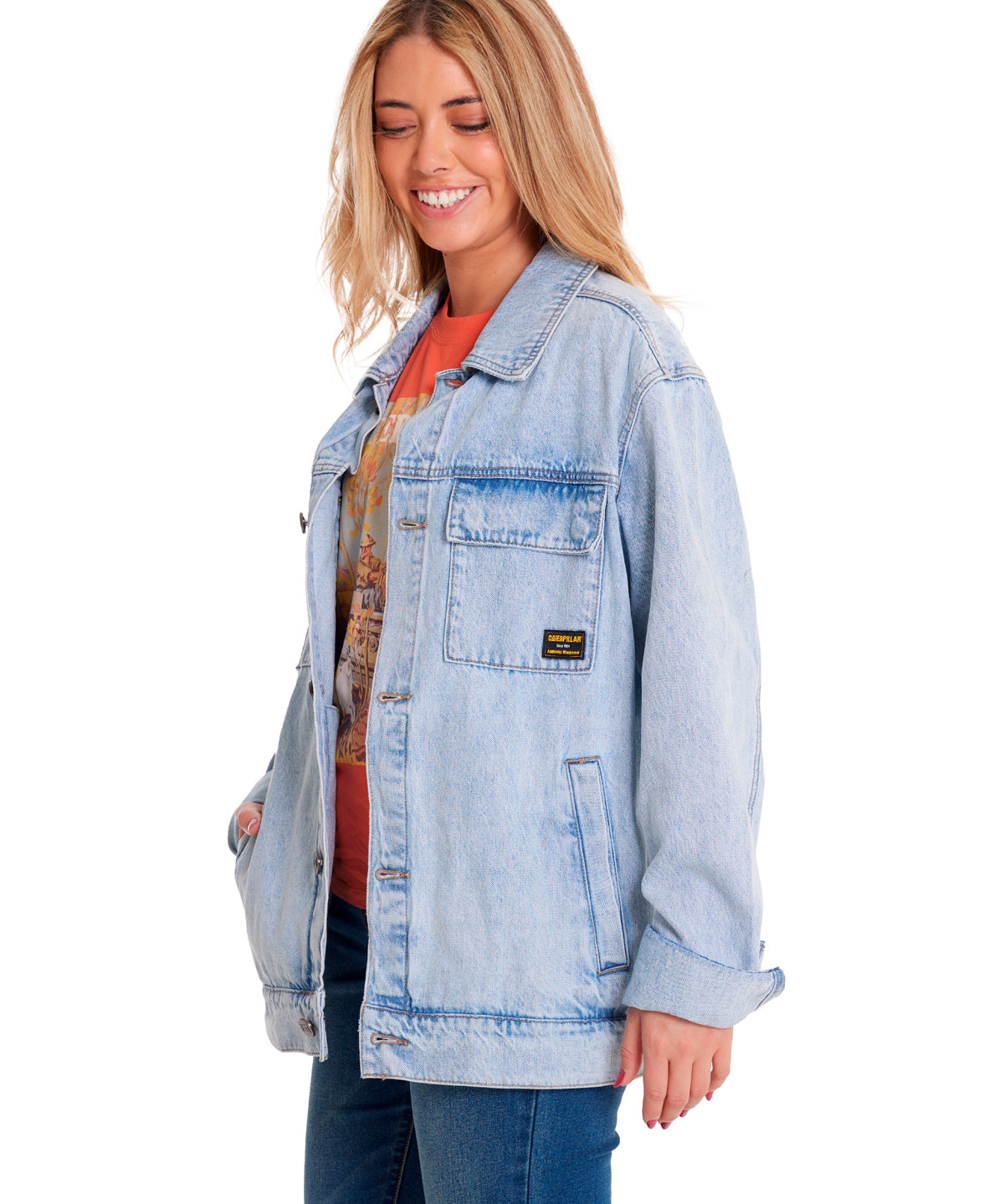 Chaqueta Denim Work  Unisex Color Azul-5