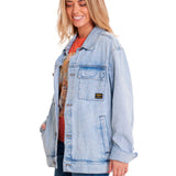 Chaqueta Denim Work  Unisex Color Azul-5