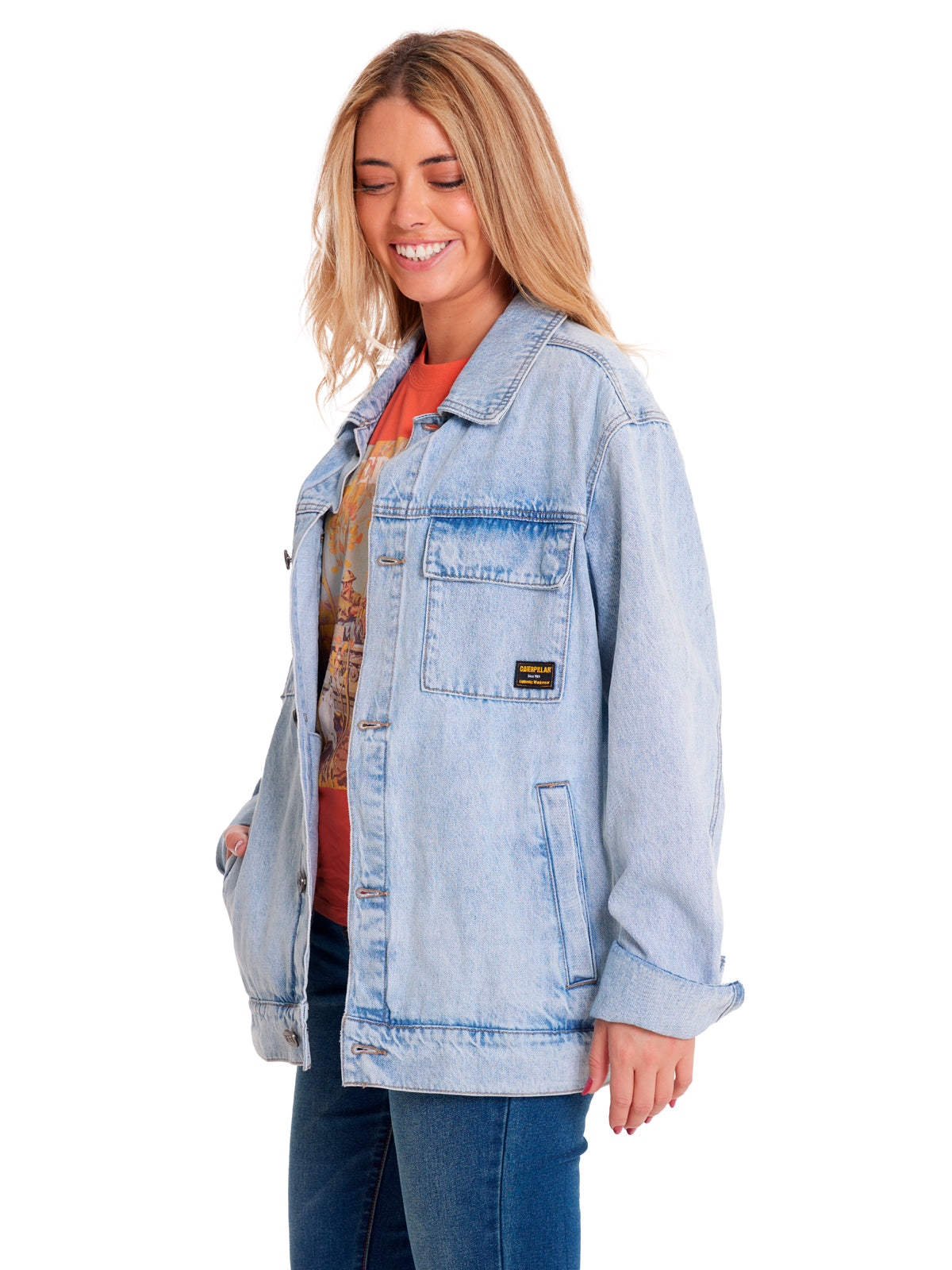 Chaqueta Denim Work  Unisex Color Azul-5
