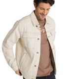 Chaqueta Denim Work  Para Hombre Color Beige-2
