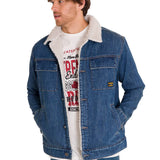 Chaqueta Denim Sherpa Lined Unisex Color Azul-2