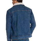 Chaqueta Denim Sherpa Lined Unisex Color Azul-3