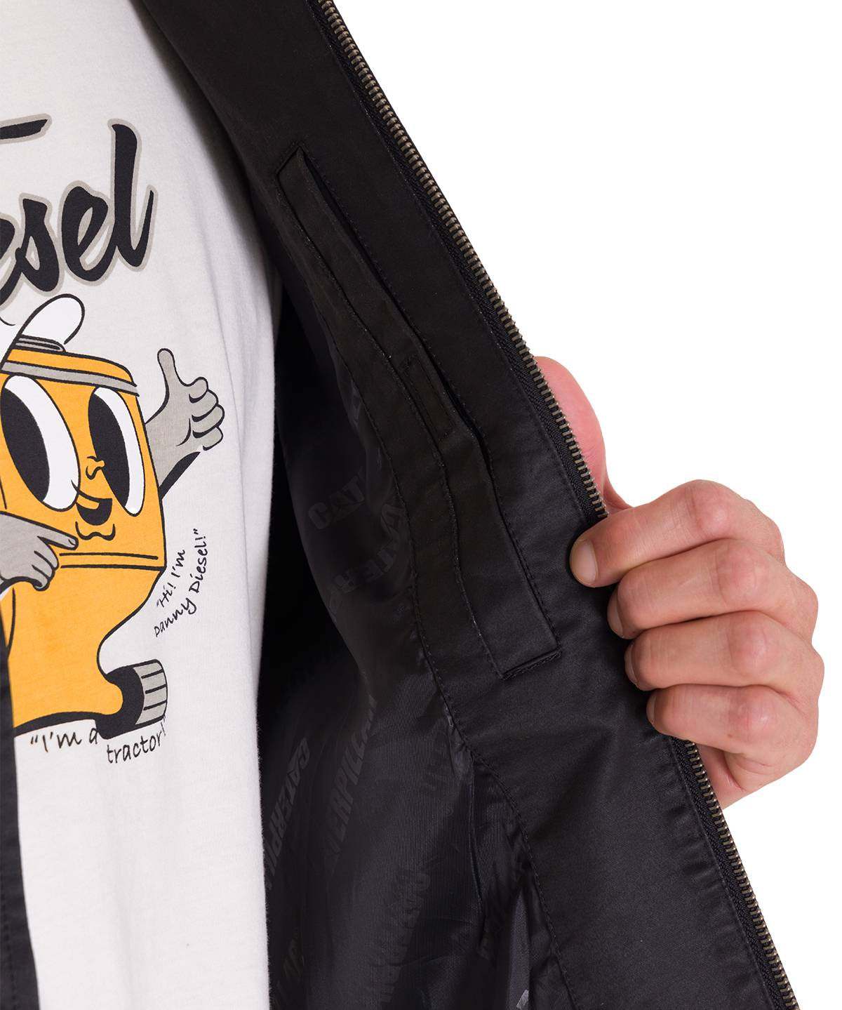 Chaqueta Waxed Chore Para Hombre Color Negro-5