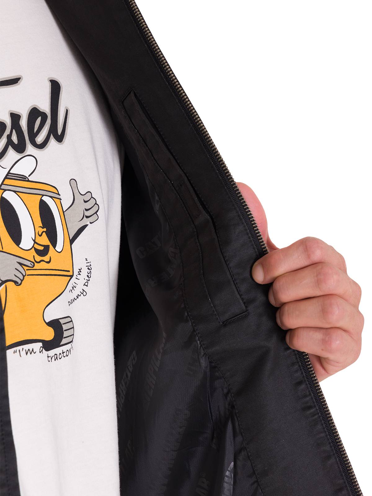 Chaqueta Waxed Chore Para Hombre Color Negro-5