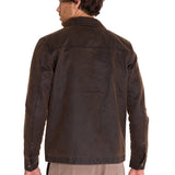 Chaqueta Waxed Chore Para Hombre Color Café-3