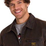 Chaqueta Waxed Chore Para Hombre Color Café-4