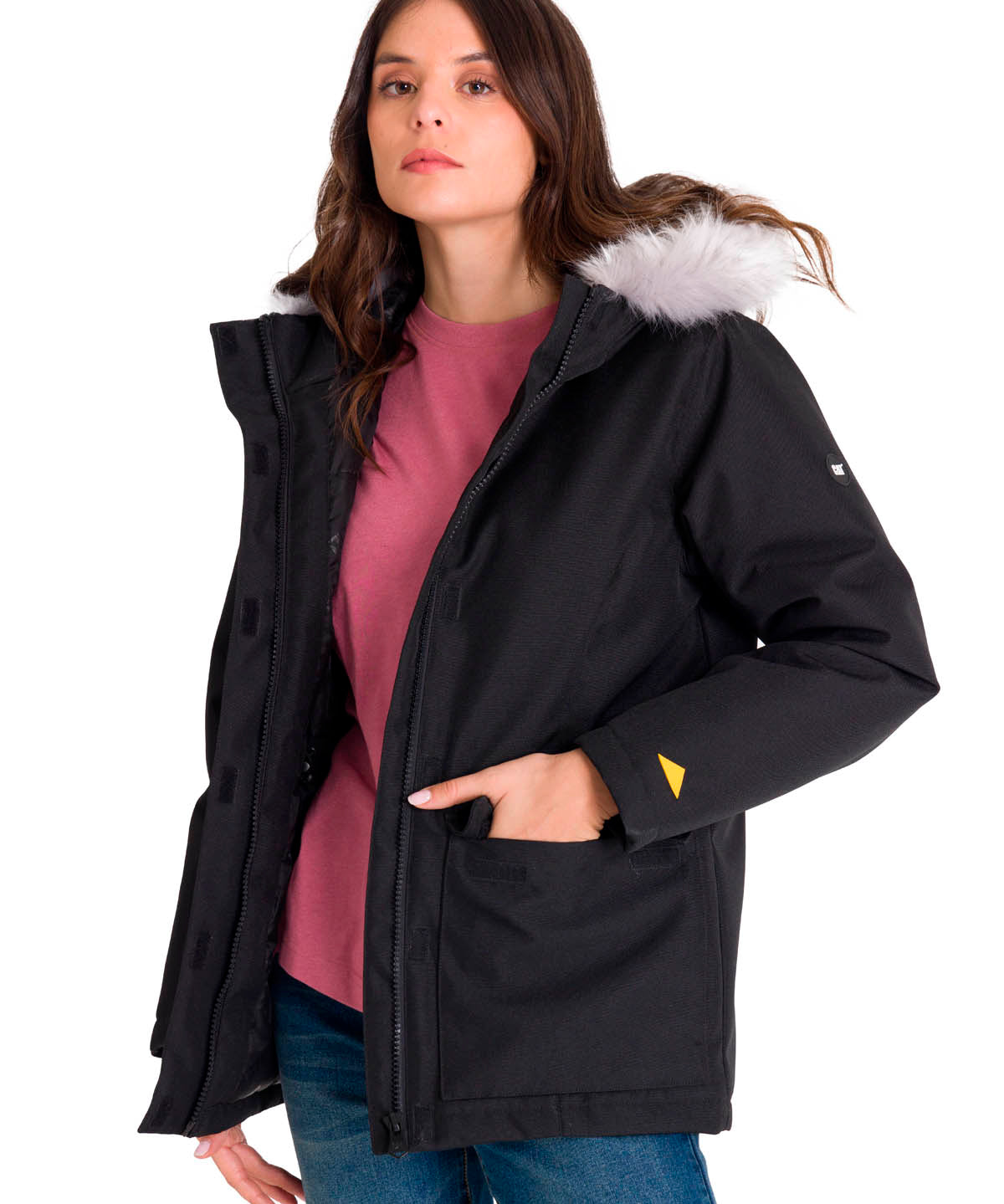 Chaqueta Mediumweight Insul Mujer Color Negro-1
