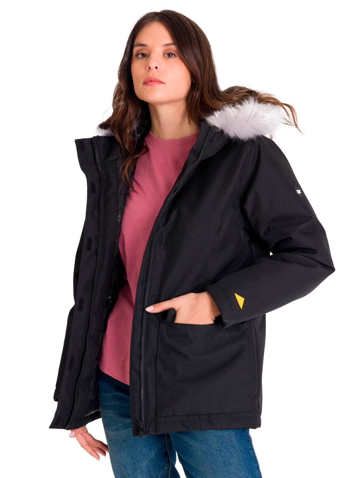 Chaqueta Mediumweight Insul Mujer Color Negro-1