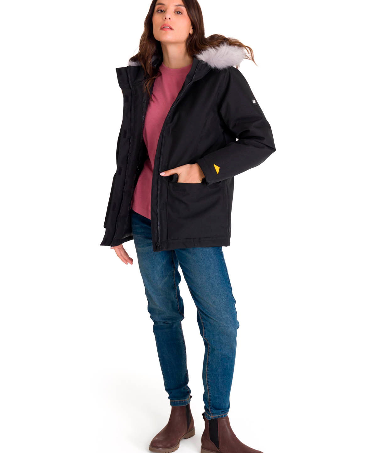 Chaqueta Mediumweight Insul Mujer Color Negro-7