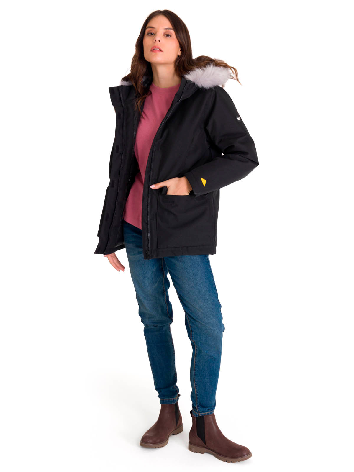 Chaqueta Mediumweight Insul Mujer Color Negro-7