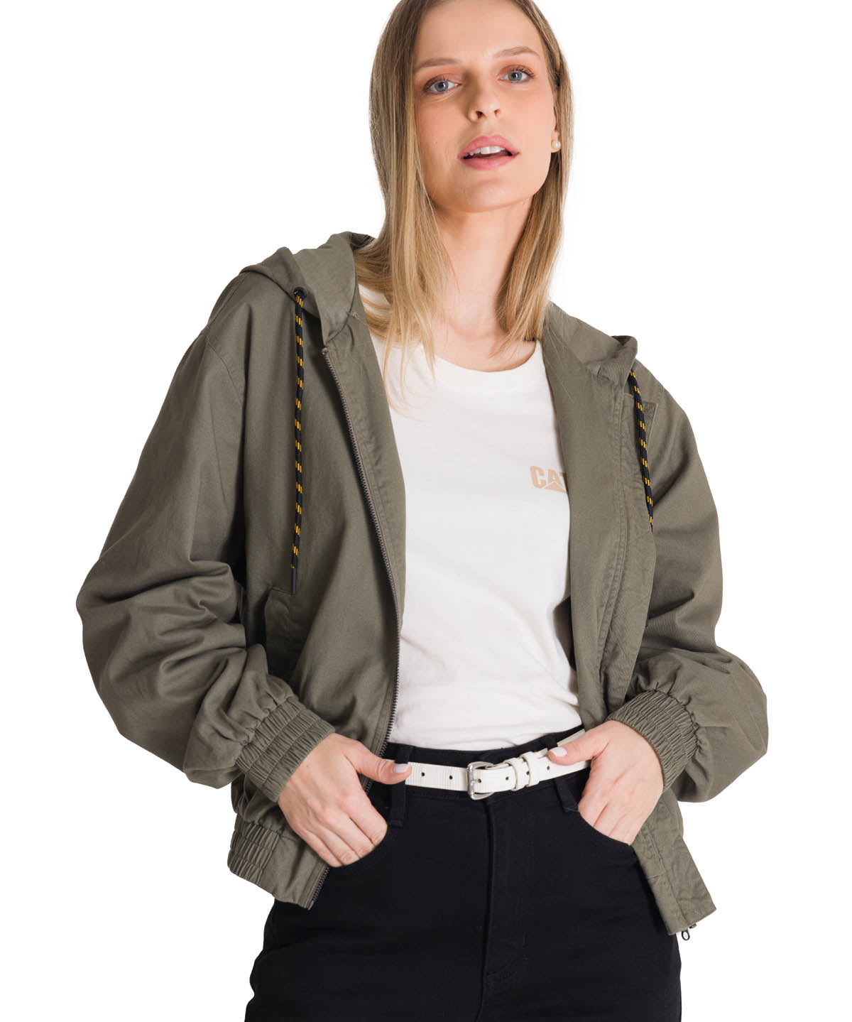 Chaqueta Lightweight Utility Para Mujer Color Verde-1