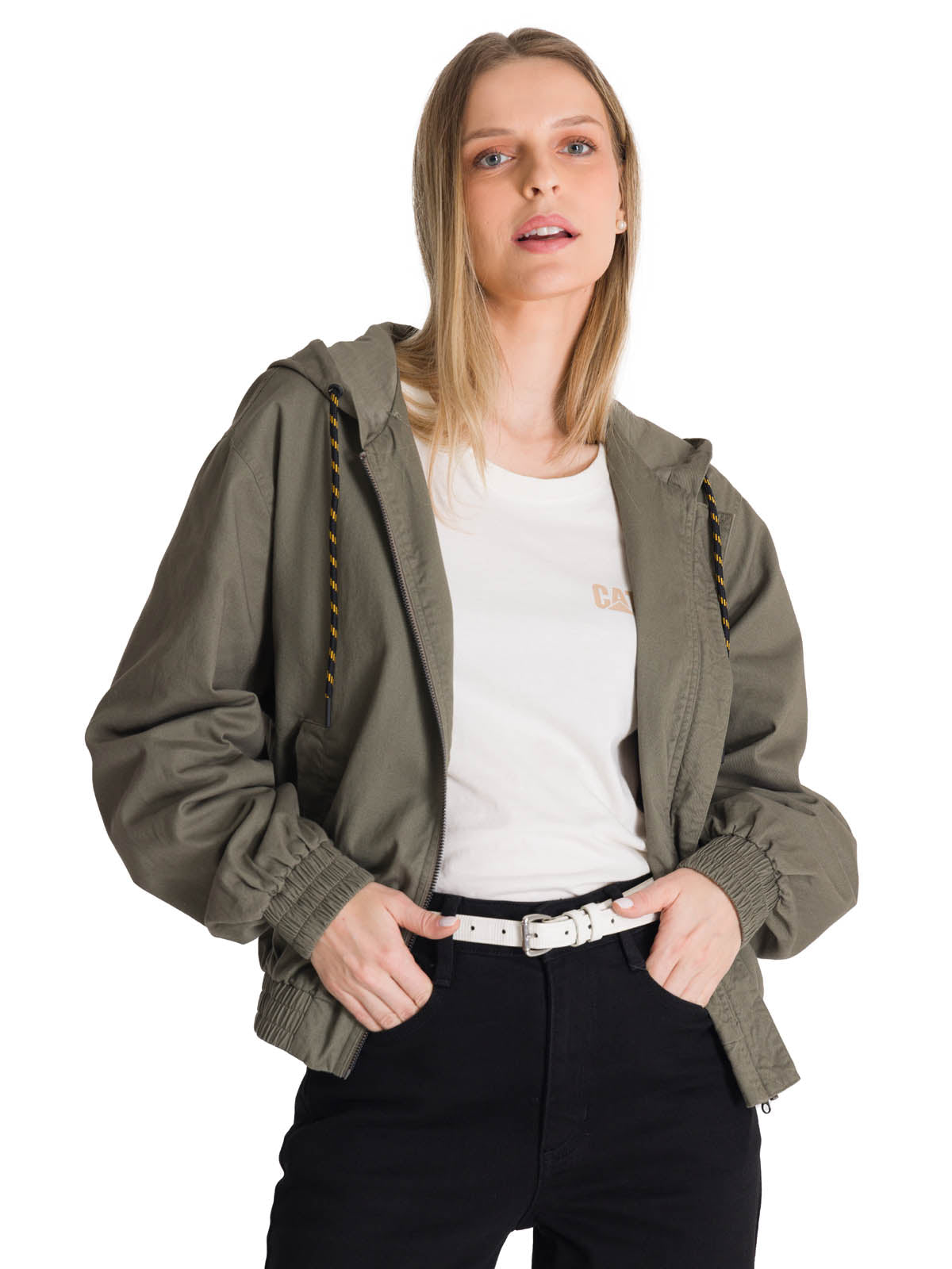 Chaqueta Lightweight Utility Para Mujer Color Verde-1