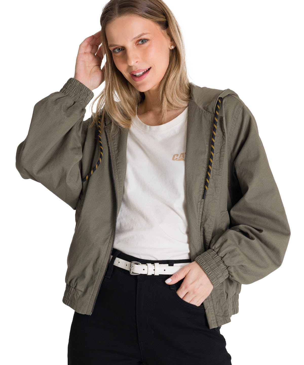 Chaqueta Lightweight Utility Para Mujer Color Verde-2