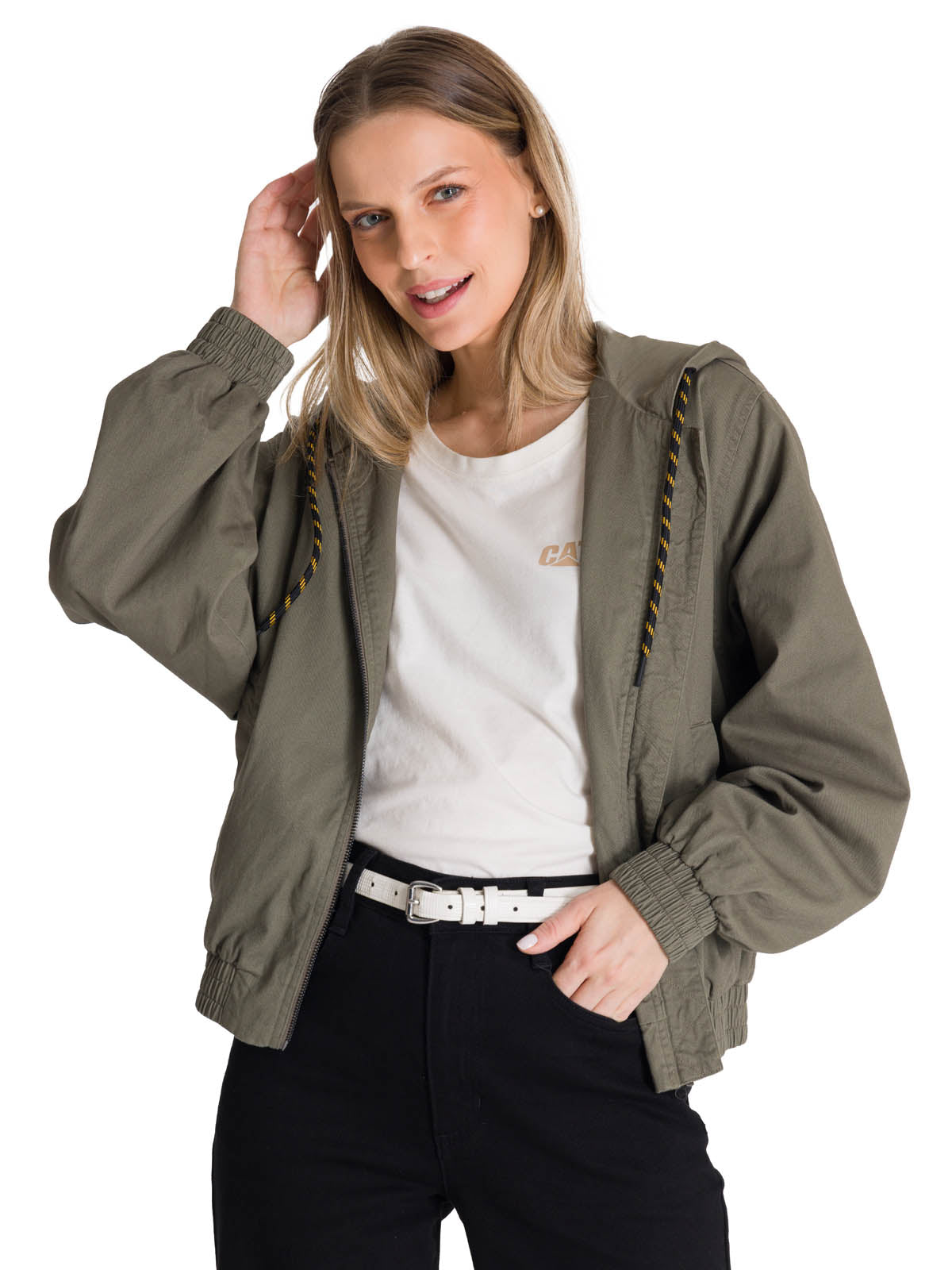 Chaqueta Lightweight Utility Para Mujer Color Verde-2