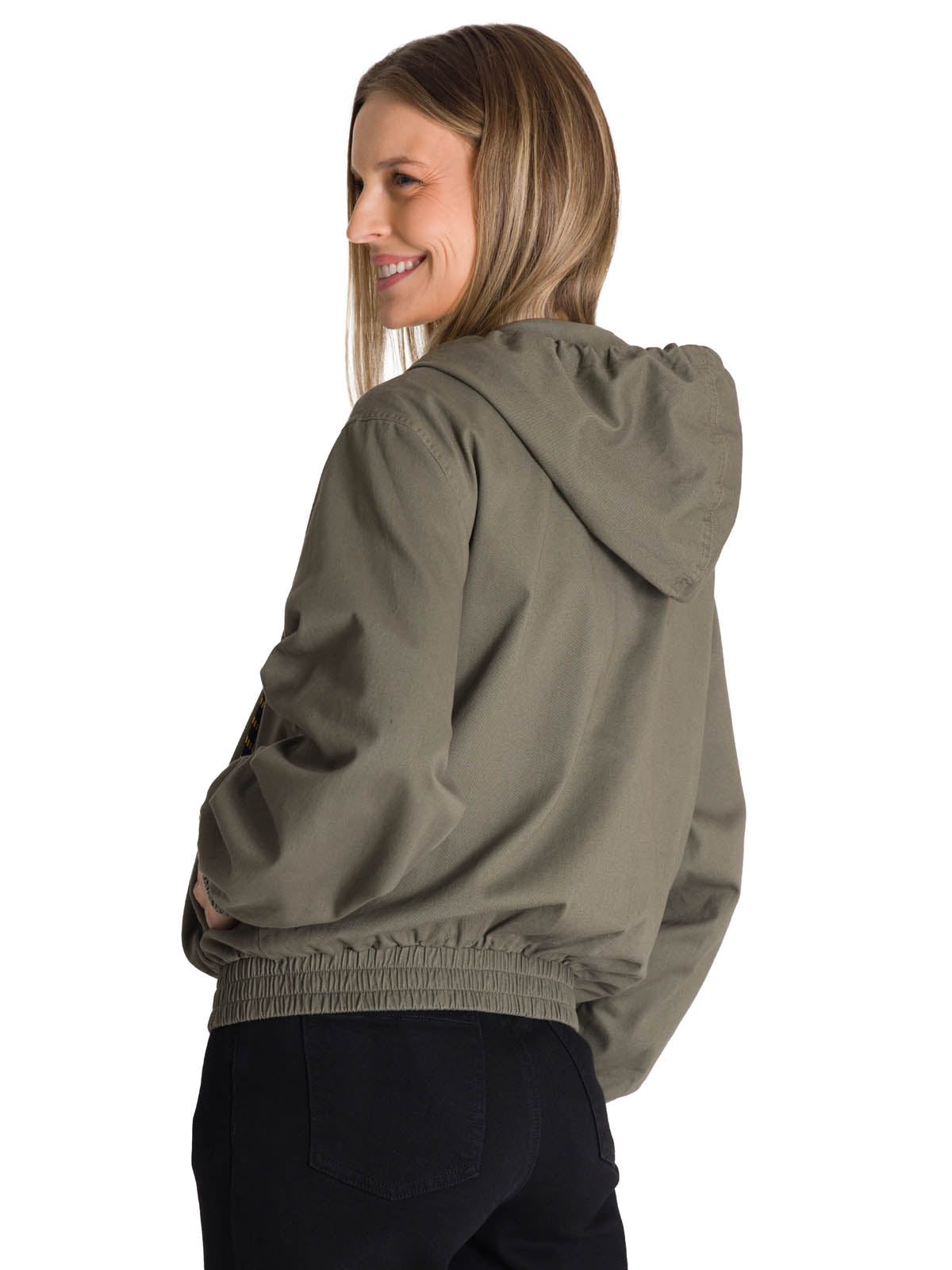 Chaqueta Lightweight Utility Para Mujer Color Verde-3