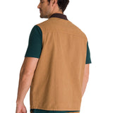 Chaleco Utility Unlined Zip Para Hombre Color Café-3