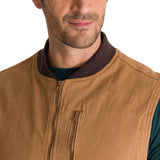 Chaleco Utility Unlined Zip Para Hombre Color Café-4