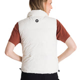 Chaleco  Cropped Puffer Vest Para Mujer Color Blanco-3