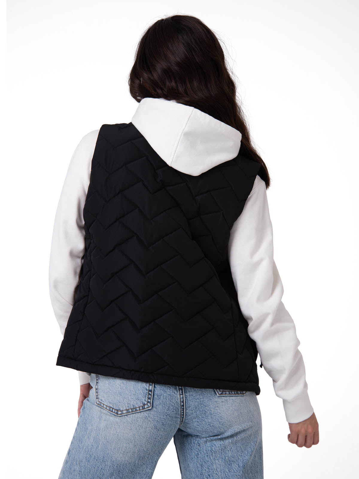 Chaleco W Mediumweight Insul Para Mujer Color Negro-2