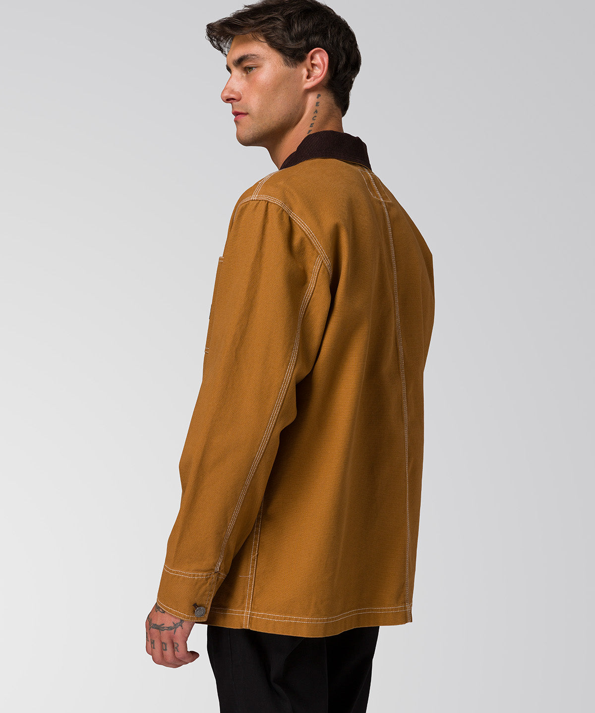 Chaqueta Canvas Chore Hombre Color Café-4
