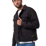 Chaqueta Canvas Flannel Lined Hombre Color Negro-1