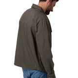 Chaqueta Twill Overshirt Hombre Color Verde-2