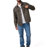 Chaqueta Twill Overshirt Hombre Color Verde-4