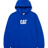 Saco Fleece Cat Logo Pull Para Hombre Color Azul