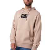 Saco Fleece Cat Logo Pull Hombre Color Beige-1