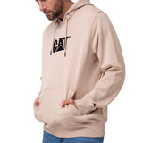 Saco Fleece Cat Logo Pull Hombre Color Beige-2