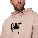 Saco Fleece Cat Logo Pull Hombre Color Beige-4
