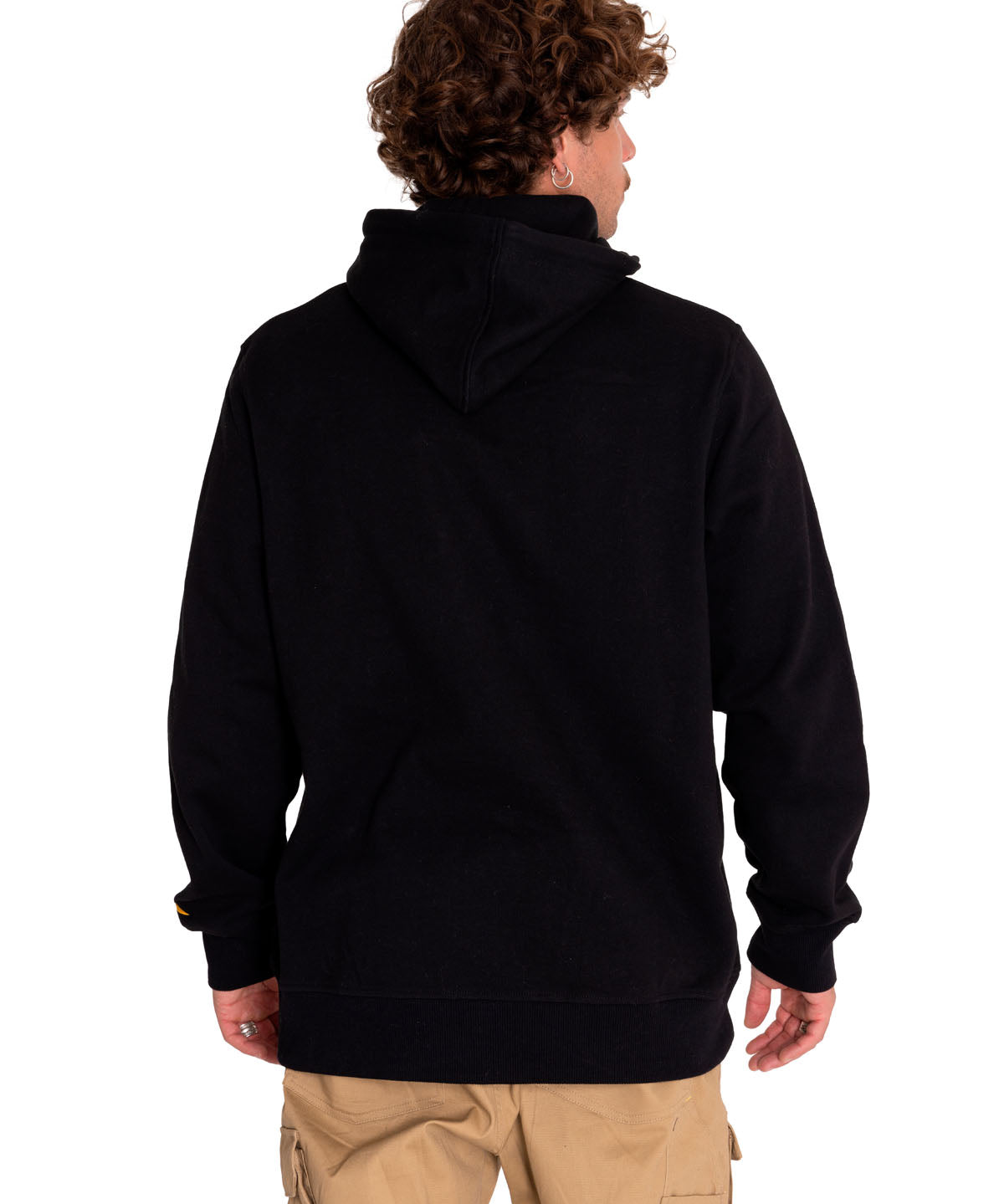 Saco Fleece Cat Logo Pull Unisex Color Negro-4
