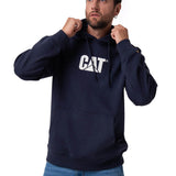 Saco Fleece Cat Logo Pull Hombre Color Azul-1