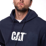 Saco Fleece Cat Logo Pull Hombre Color Azul-3