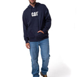 Saco Fleece Cat Logo Pull Hombre Color Azul-4