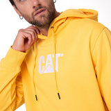 Saco Fleece Cat Logo Pull Hombre Color Amarillo-4