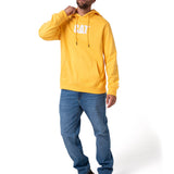Saco Fleece Cat Logo Pull Hombre Color Amarillo-5