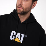 Sacos  Fleece Cat Logo Pull Para Hombre Color Negro-4