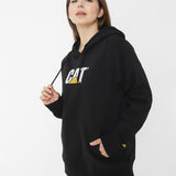 Sacos  Fleece Cat Logo Pull Para Hombre Color Negro-7