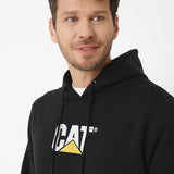 Sacos  Fleece Cat Logo Pull Para Hombre Color Negro-8